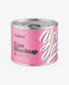 Metallic Can w/ Matte Finish Mockup