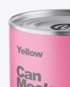 Metallic Can w/ Matte Finish Mockup