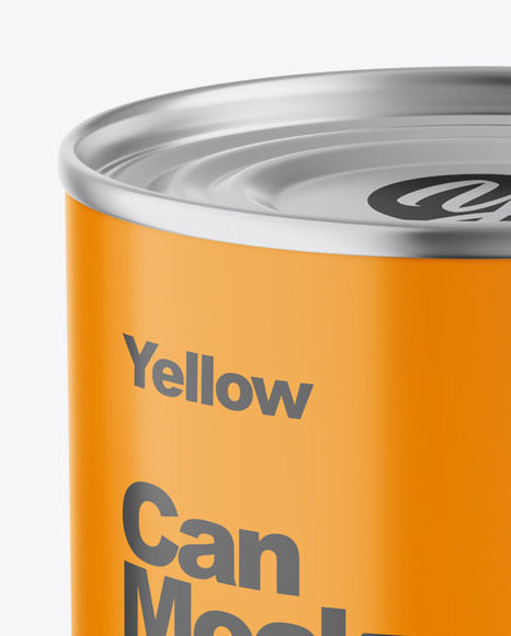 Metallic Can w/ Glossy Finish Mockup