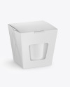 Paper Noodle Box with Can Mockup