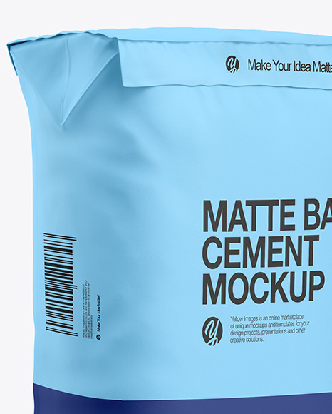 Matte Paper Cement Bag Mockup