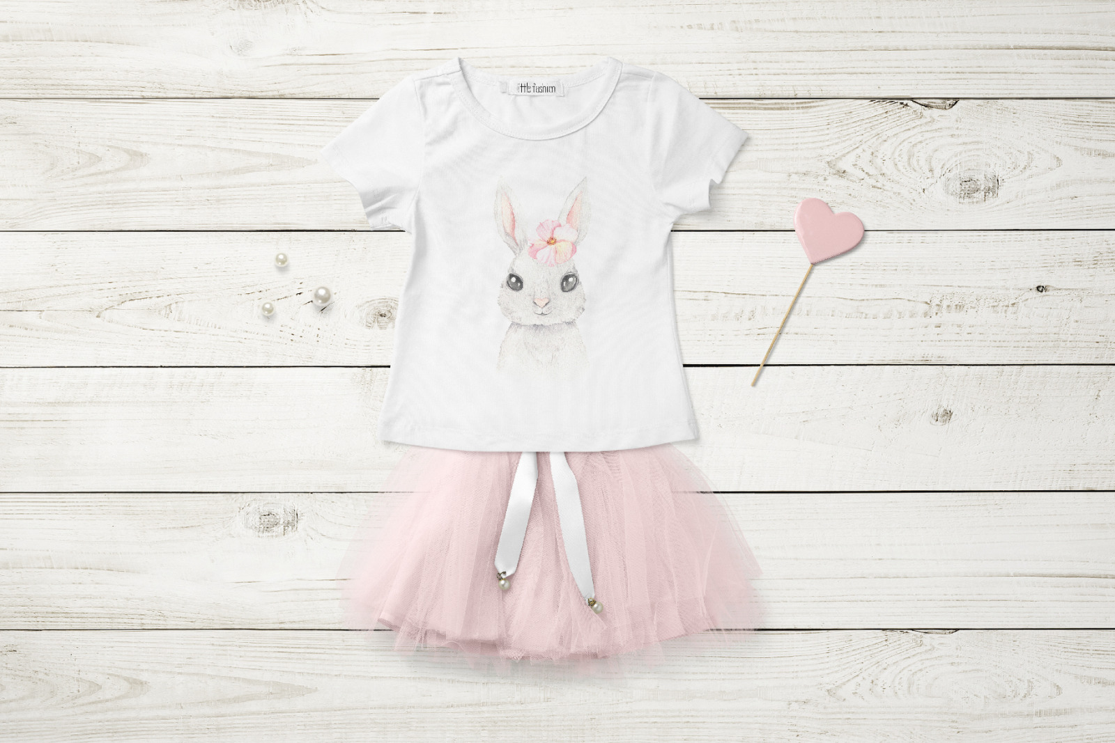 Watercolor Easter Spring Bunny Set