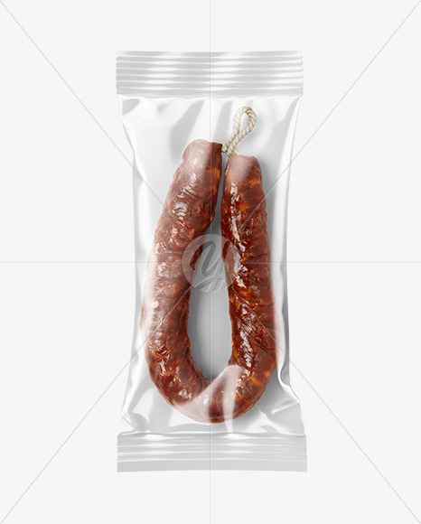 Chorizo Sausage In Package Mockup