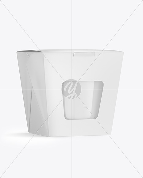 Paper Noodle Box with Can Mockup