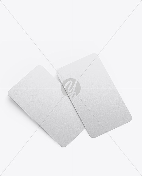 Paper Business Cards Mockup