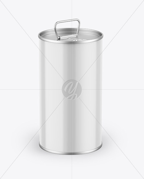 Glossy Olive Oil Tin Can Mockup