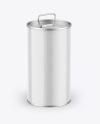 Glossy Olive Oil Tin Can Mockup