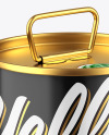 Glossy Olive Oil Tin Can Mockup