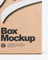 Glossy Dropper Bottle W/ Kraft Box Mockup