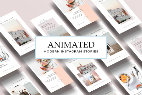 ANIMATED Instagram Story Templates - Publication