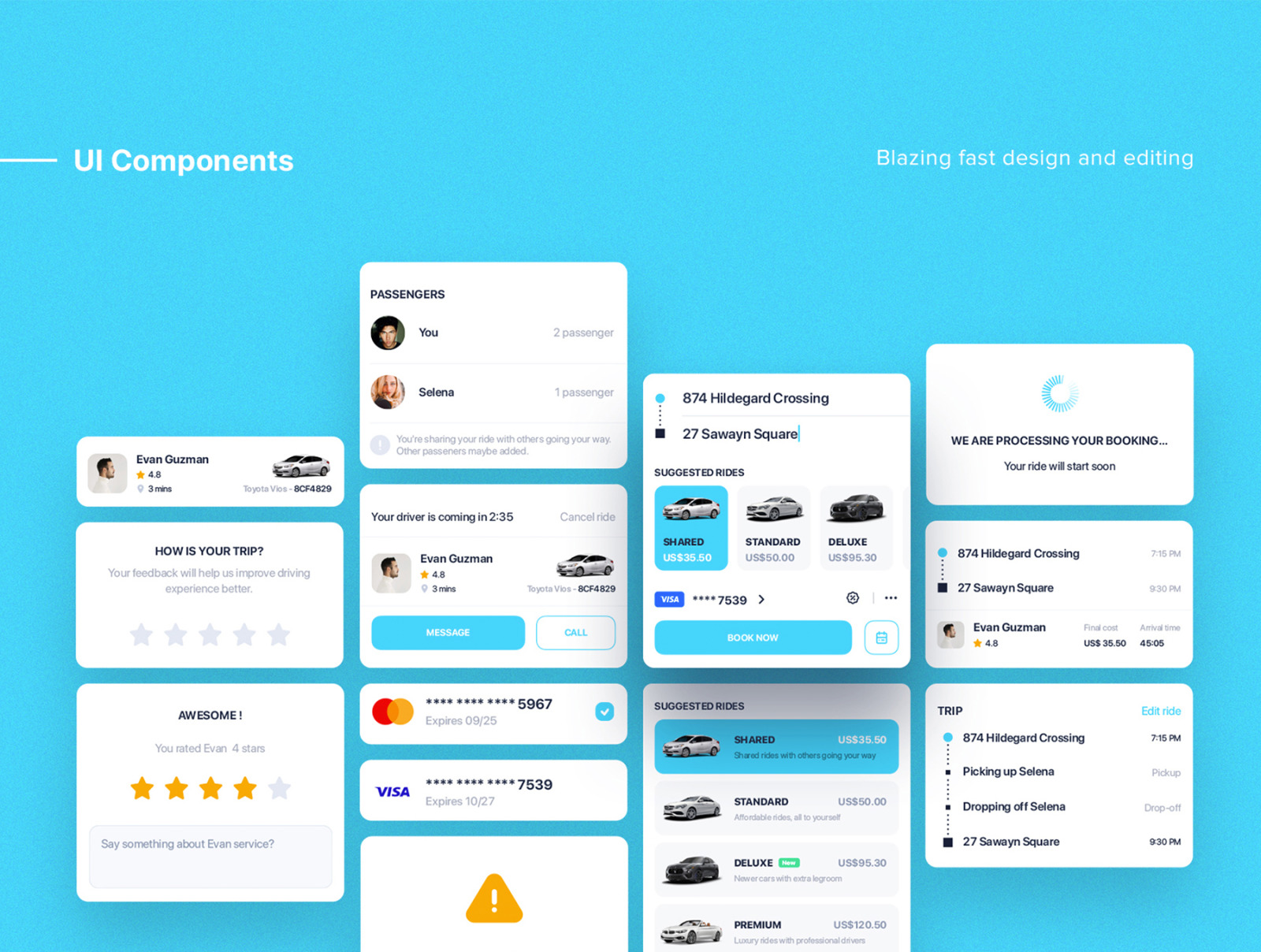 Car Sharing mobile UI Kit