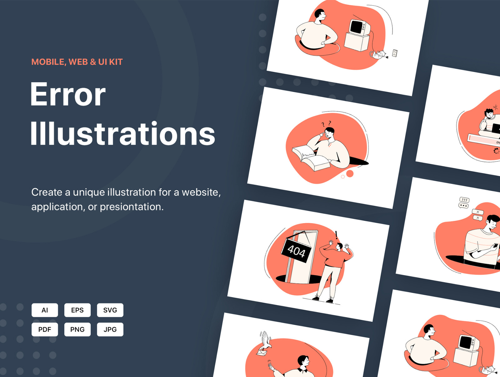 Error State Illustrations Pack Error State Illustrations Pack