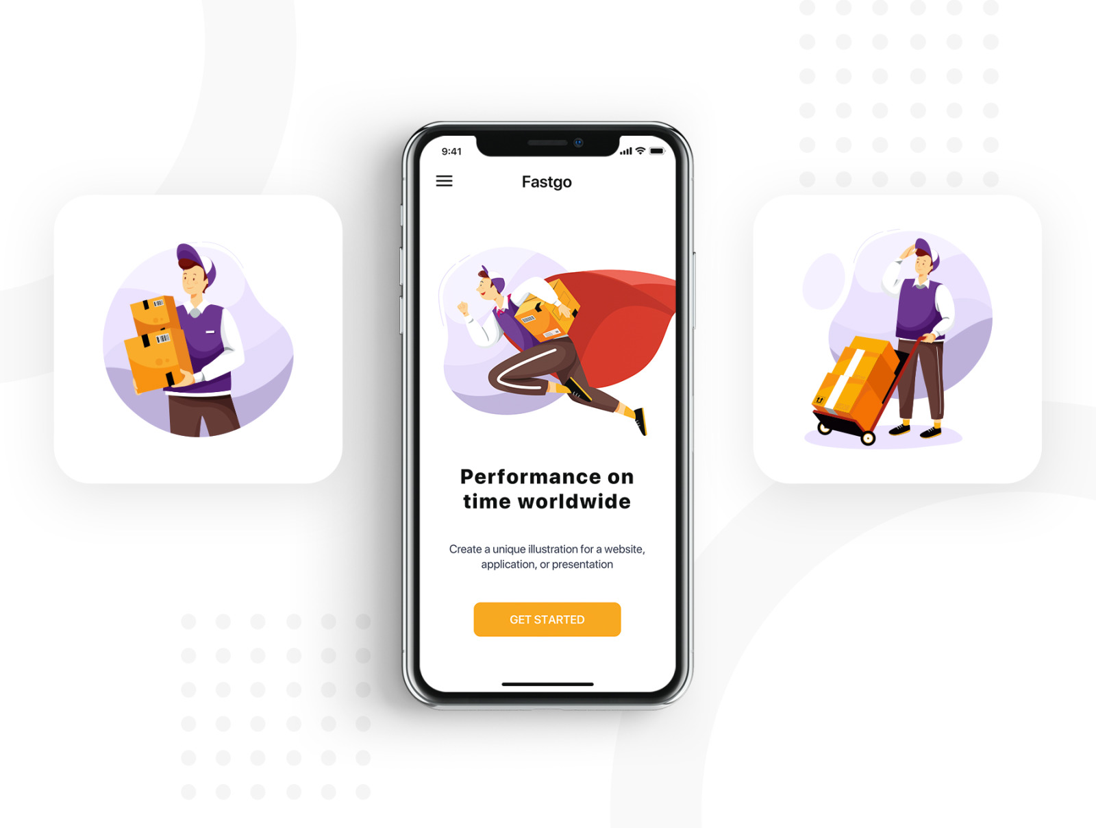 FASTGO - Delivery Service UI Kit FASTGO - Delivery Service UI Kit