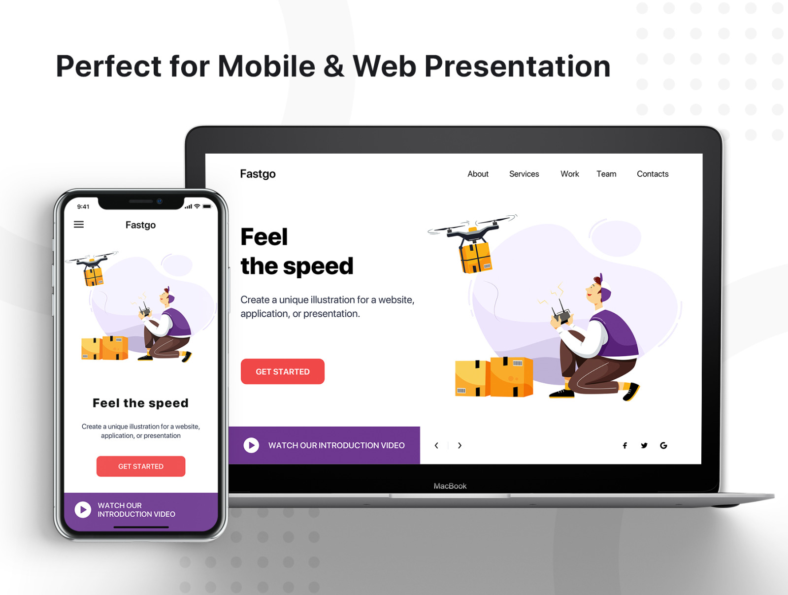 FASTGO - Delivery Service UI Kit FASTGO - Delivery Service UI Kit