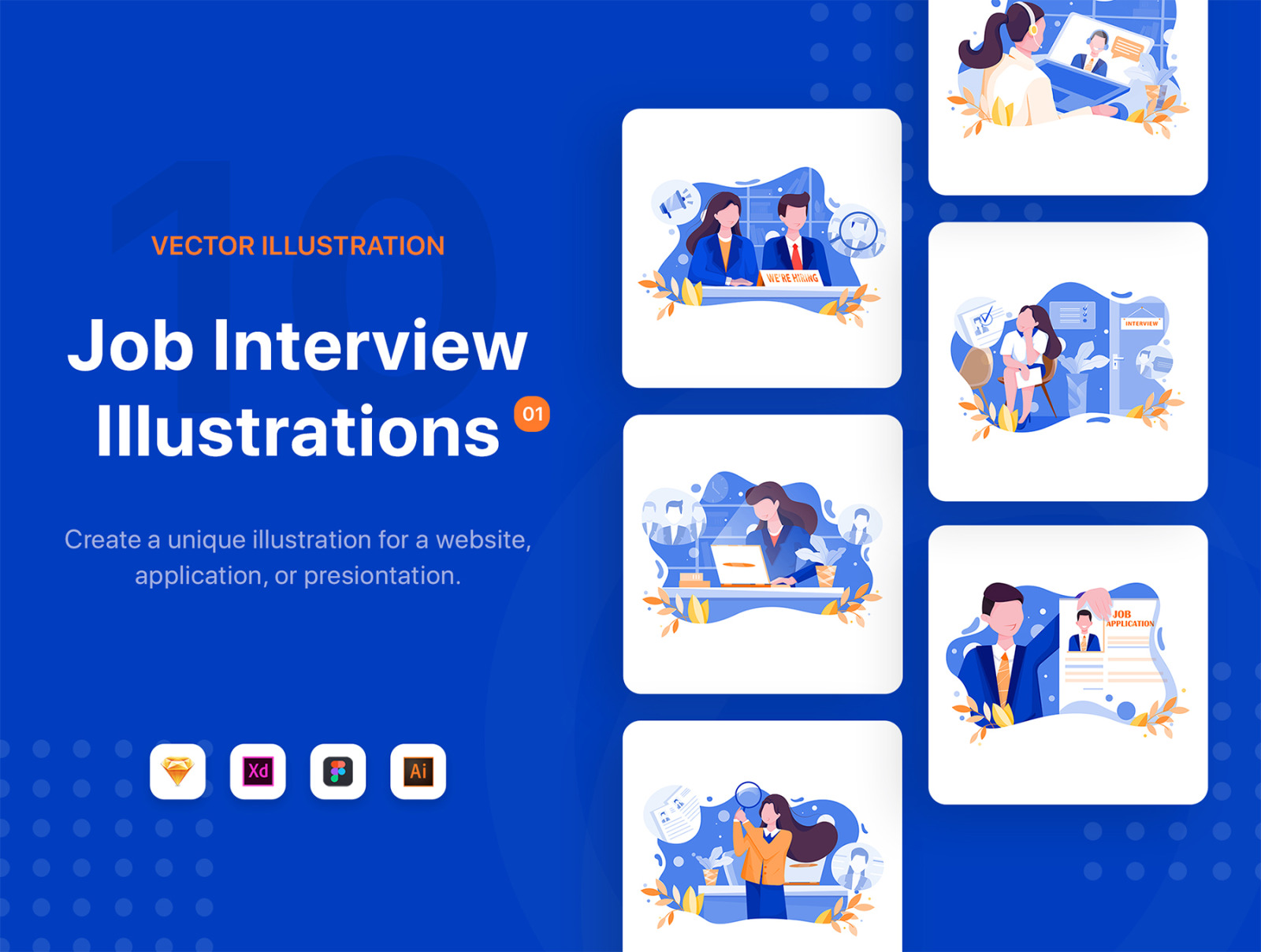 Job Interview Illustrations Job Interview Illustrations