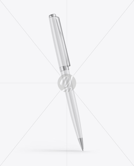 Matte Pen w/ Metallic Finish Mockup