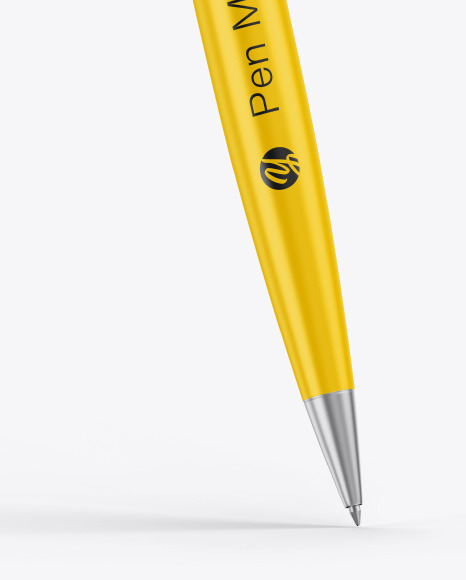 Matte Pen w/ Metallic Finish Mockup