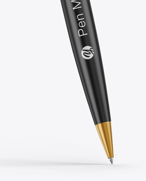 Matte Pen w/ Metallic Finish Mockup