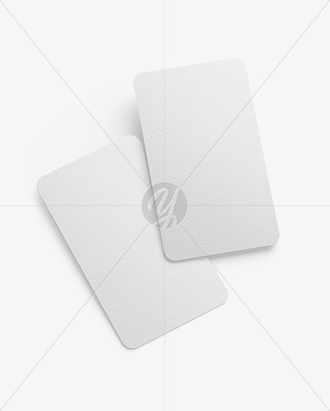 Two Paper Business Card Mockup