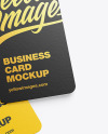 Two Paper Business Card Mockup