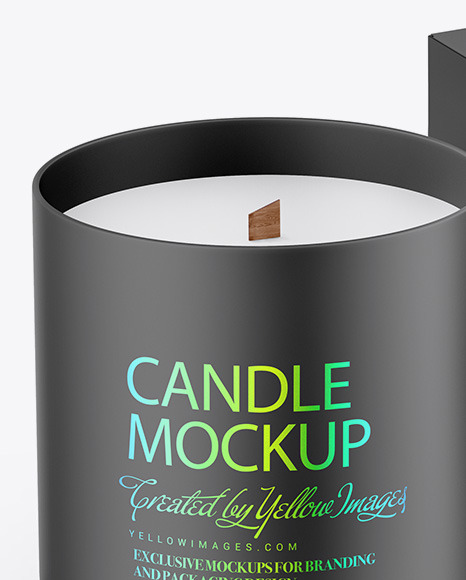 Candle W/ Box Mockup