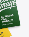 Two Paper Business Card Mockup