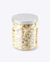 Peeled Almonds Jar Mockup