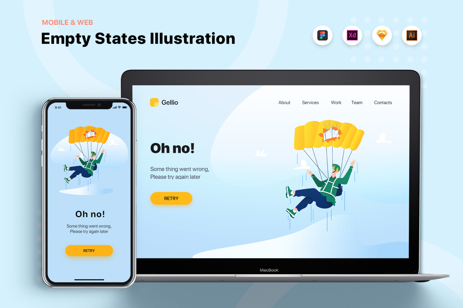 Error State Illustration Pack Error State Illustration Pack