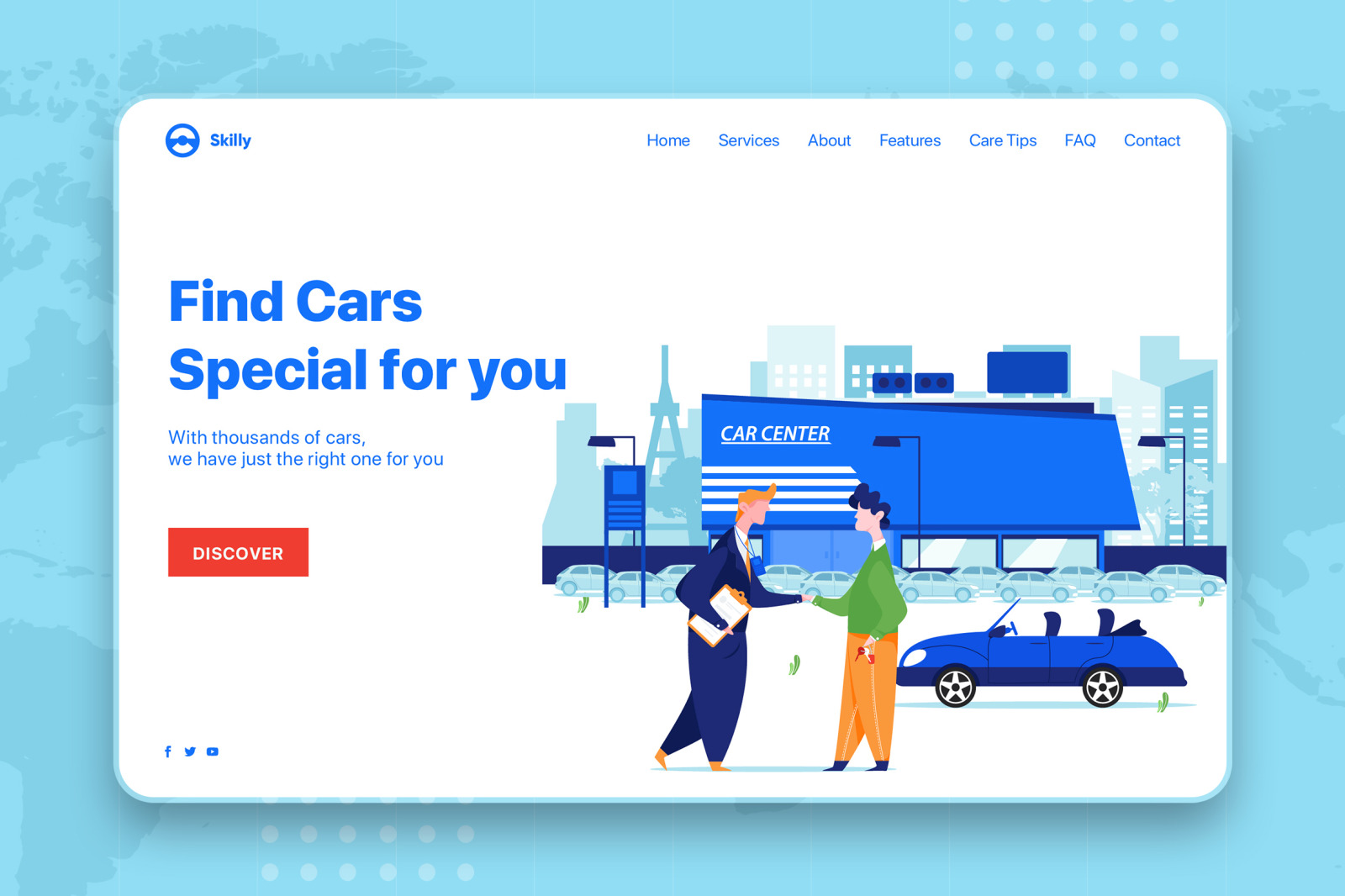 Car Dealership Vector Illustration Pack Car Dealership Vector Illustration Pack
