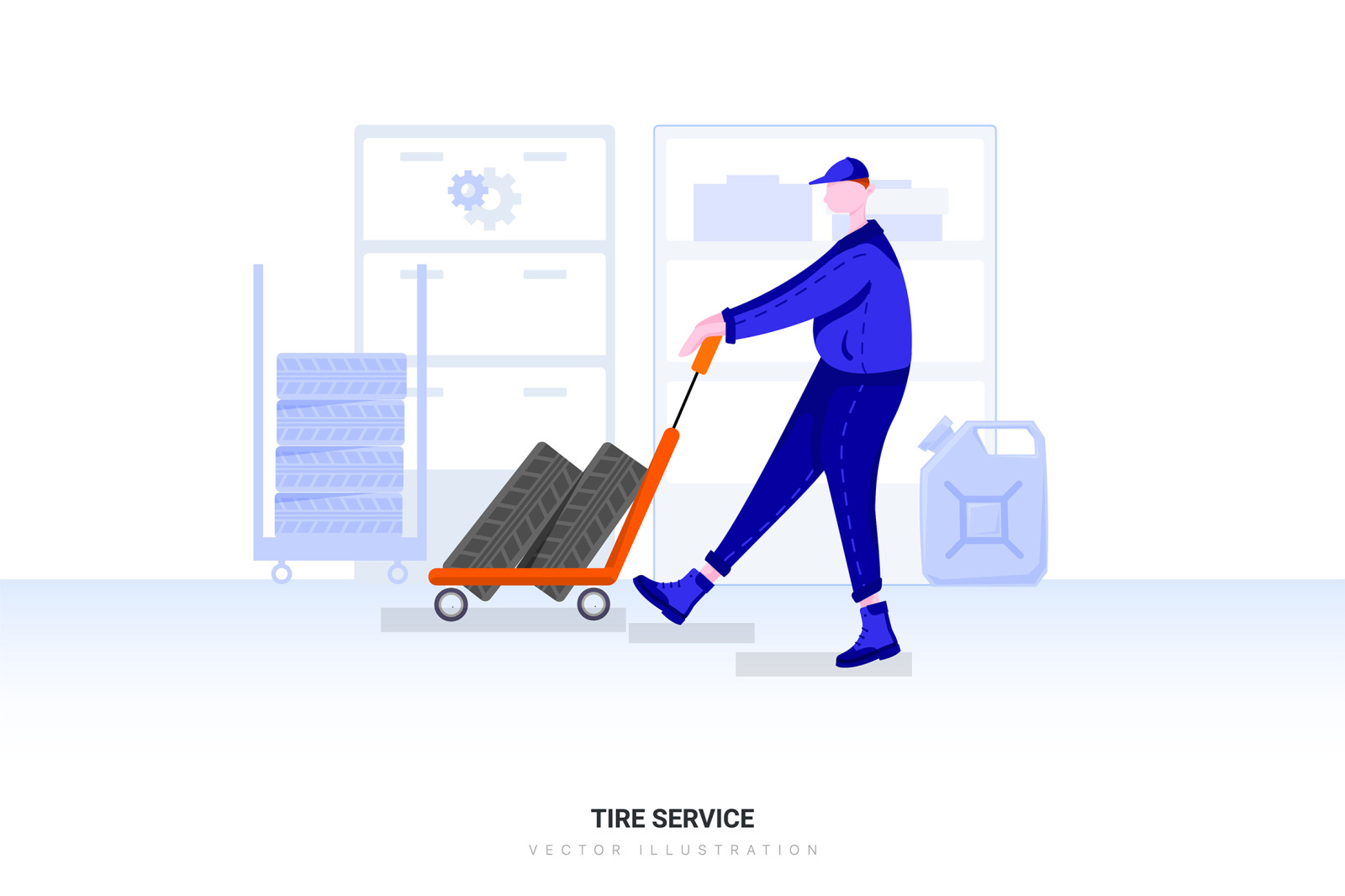 Car Wash & Repair Vector Scenes Car Wash & Repair Vector Scenes