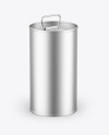 Metallic Olive Oil Tin Can Mockup