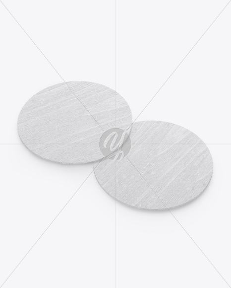 Wooden Beverage Coasters Mockup