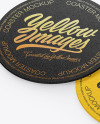 Kraft Beverage Coasters Mockup