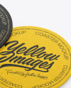 Kraft Beverage Coasters Mockup