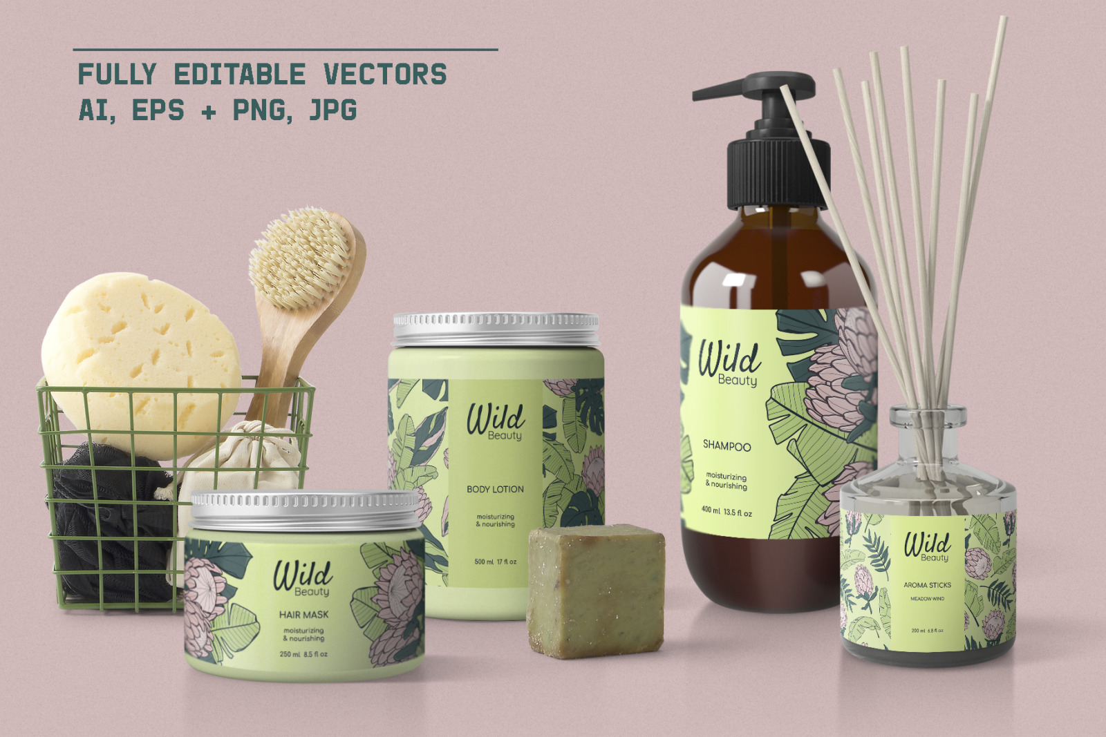 Jungle Story: tropical elements & patterns Jungle Story: tropical elements & patterns