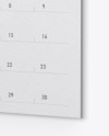 Textured Wall Calendar w/ Pin Mockup