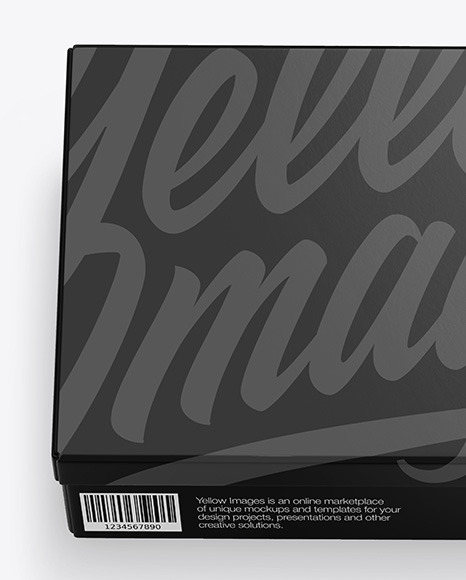 Glossy Shoes Box Mockup