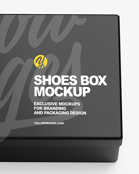 Glossy Shoes Box Mockup