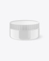 Glossy Cosmetic Jar Mockup - High-Angle Shot