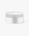 Matte Cosmetic Jar Mockup - High-Angle Shot