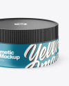 Matte Cosmetic Jar Mockup - High-Angle Shot