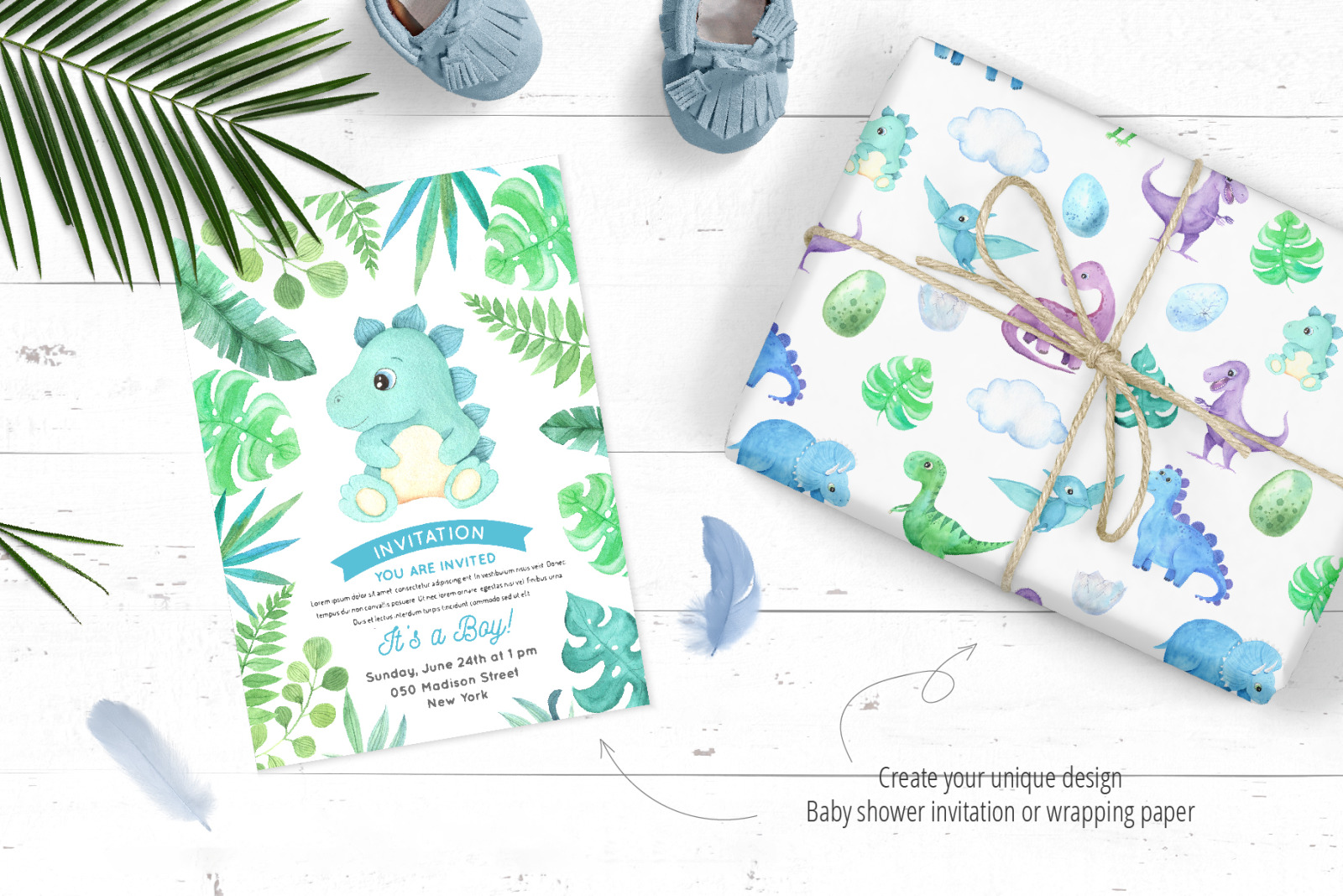 Watercolor Dinosaurs Collection Watercolor Dinosaurs Collection