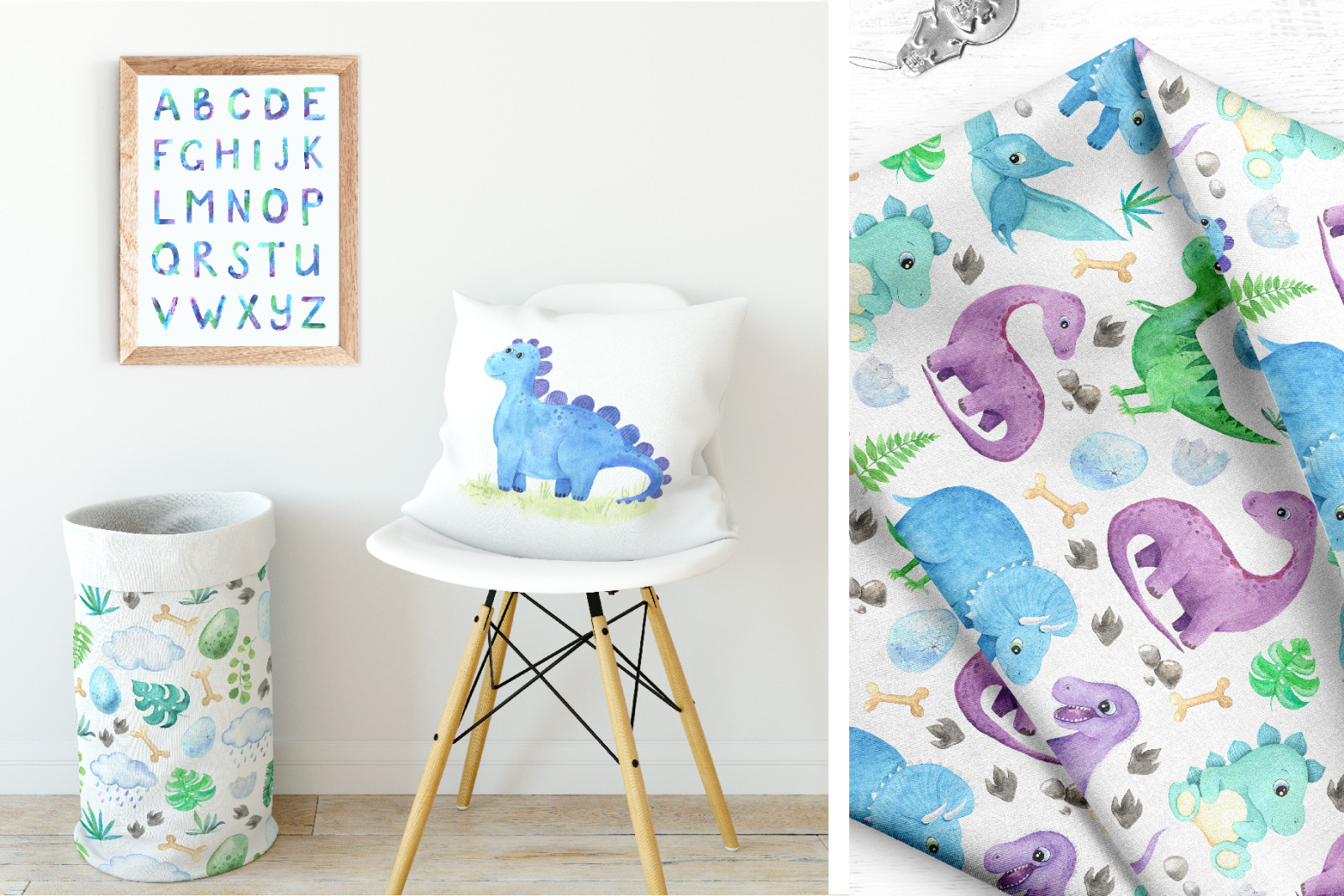 Watercolor Dinosaurs Collection Watercolor Dinosaurs Collection