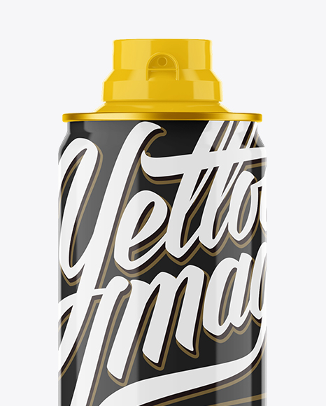 Glossy Spray Bottle With Translucent Cap Mockup