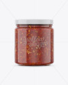 Hot Tomato Sauce Jar Mockup