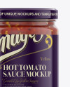 Hot Tomato Sauce Jar Mockup