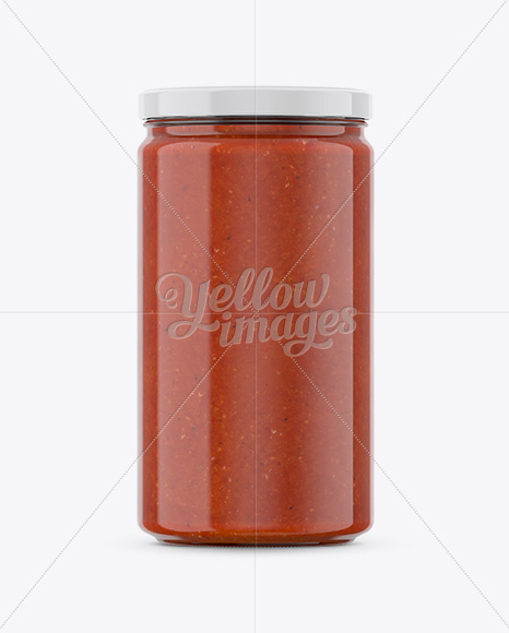 Tomato Sauce Jar Mockup