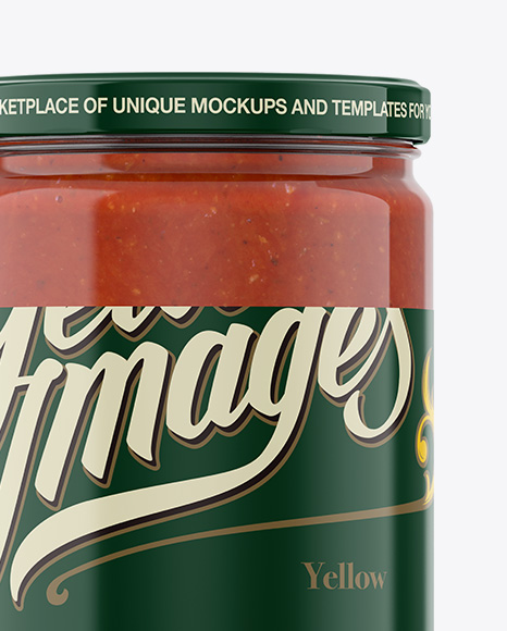 Tomato Sauce Jar Mockup