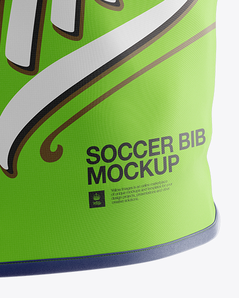 Soccer Bib Mockup - Halfside View