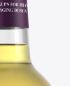 Clear Glass Bottle With White Wine Mockup